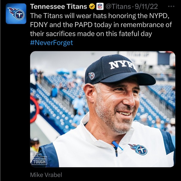 Titans Commemorative 9-11 Hat - Picture 7 of 7